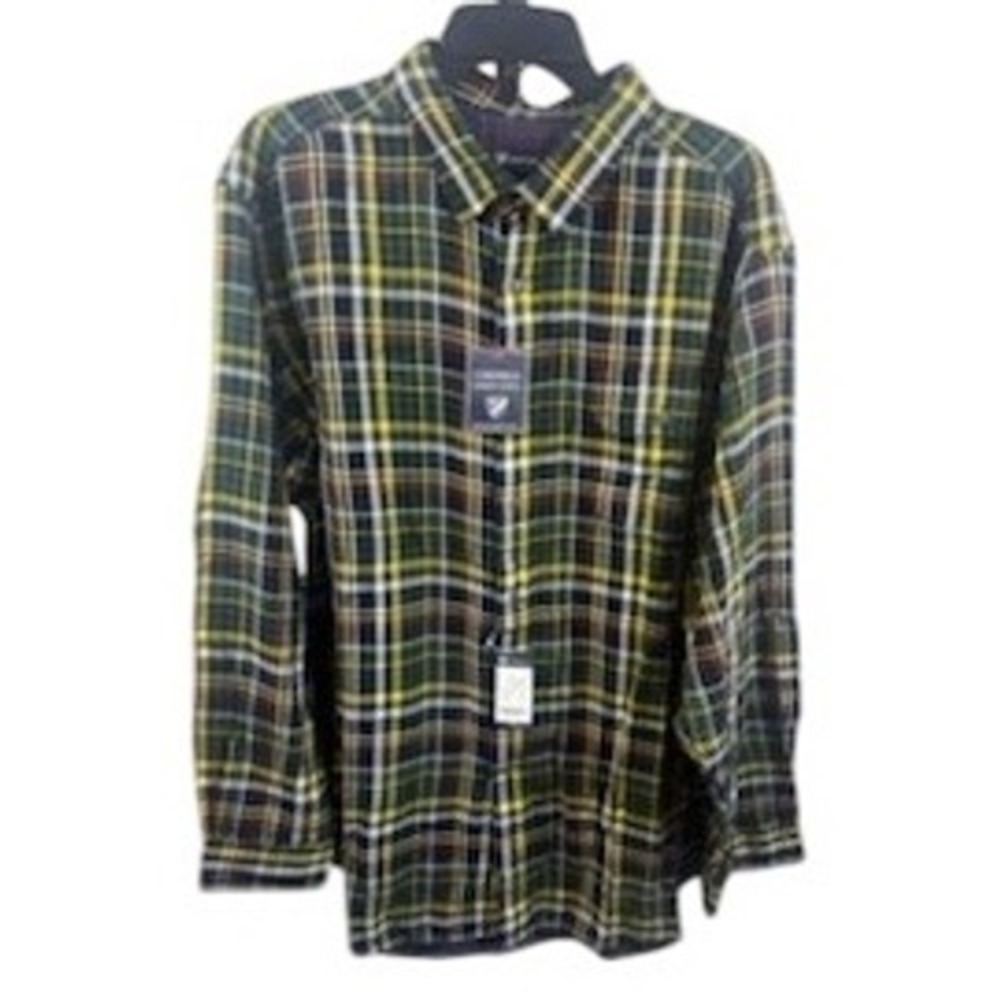 NEW Cremieux Classics Button Down Men's Size XXL Sycamore Plaid Long Sleeve